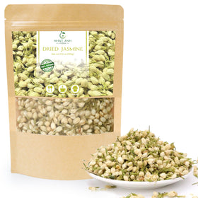 Nhat Anh Farm dried jasmine flowers 100g, fragrant and versatile for tea or sachets.