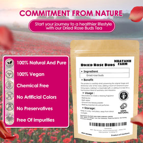 NHAT ANH FARM dried rose buds for tea preparation and fragrance.