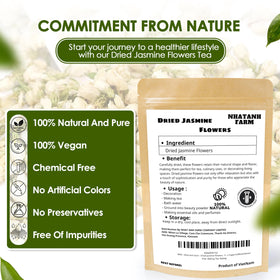 Nhat Anh Farm jasmine buds for tea collection, smooth infusion and light floral notes.