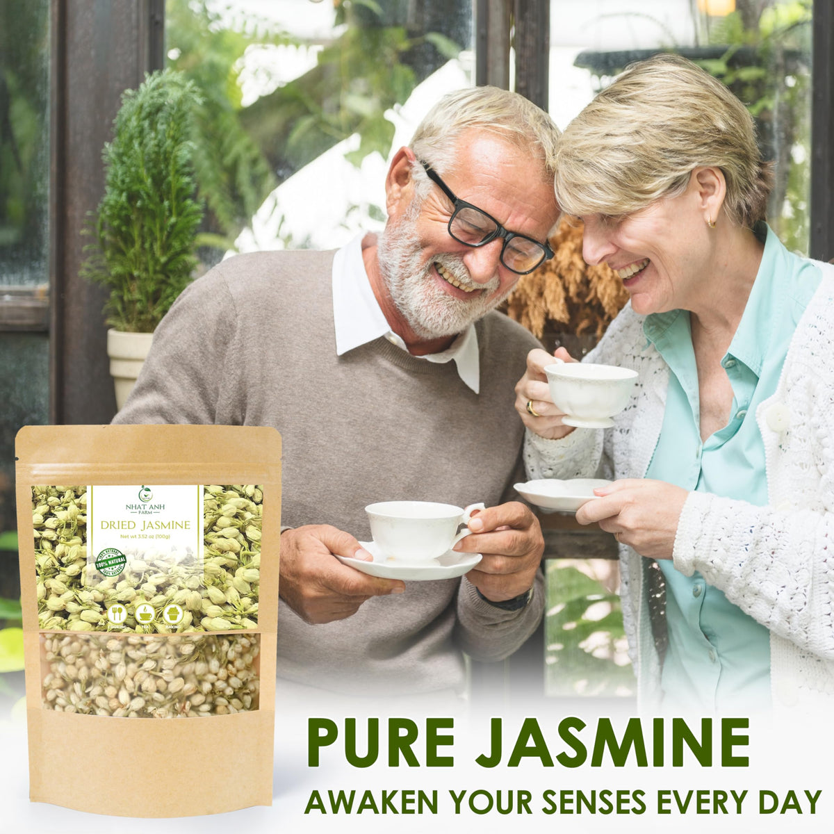 Nhat Anh Farm natural gift pack of dried jasmine flowers.