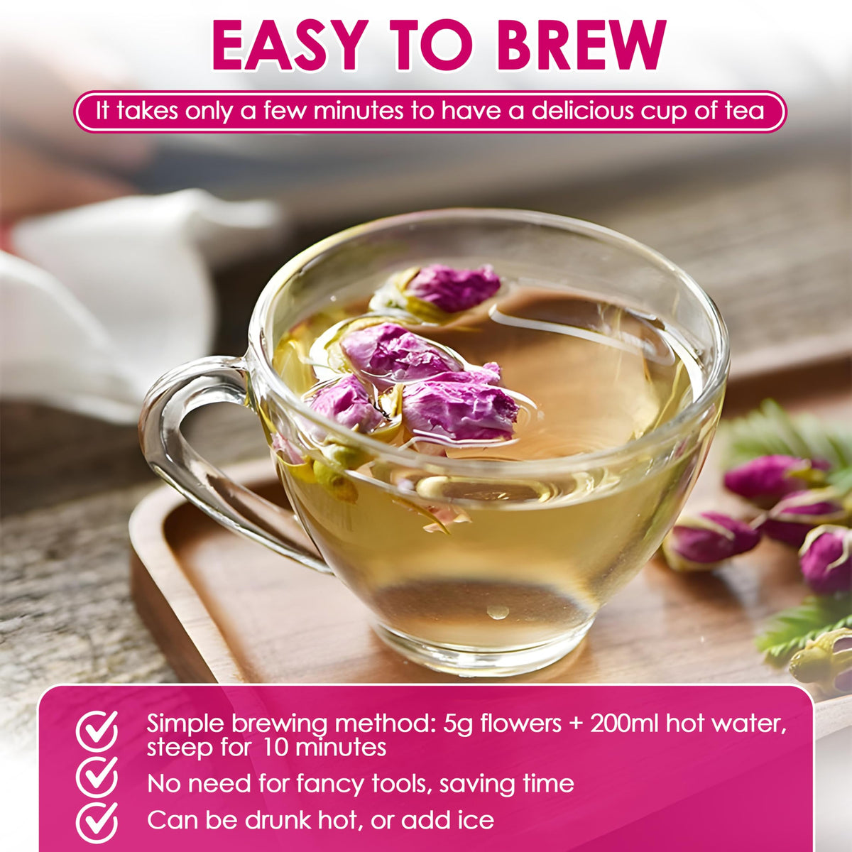 NHAT ANH FARM rose buds ground into beauty powder and skincare.