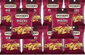 Snyder's Honey Mustard Pretzels snack time; ideal for lunchboxes and breaks.