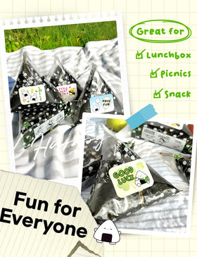 NICE WITCH'S 50 sealing stickers enhance triangle gimbap presentation