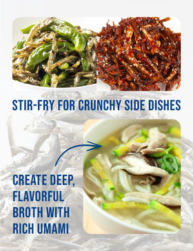 NICE WITCH'S anchovy enhances banchan side dishes