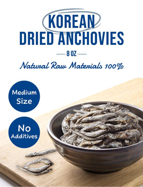 NICE WITCH'S dried anchovy closeup showing small pieces