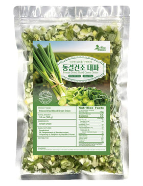 NICE WITCH'S freeze-dried green onion packaging, 100g, ideal for long-term pantry storage.