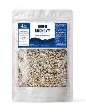 NICE WITCH'S Korean dried anchovy 8oz pack-shot highlighting rich stock potential.