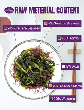 Nice Witch's seaweed mix in a serving bowl for easy sides.
