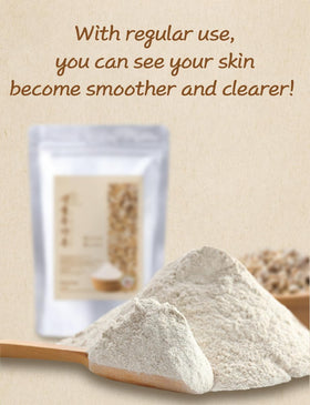 NICE WITCH'S Korean Raw Job's Tears Powder baking into healthy treats.