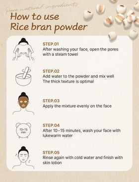 NICE WITCH'S Korean Raw Job's Tears Powder loose texture in a bowl.