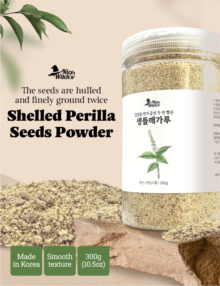 NICE WITCH'S perilla powder ingredients bowl demonstrates versatile kitchen use