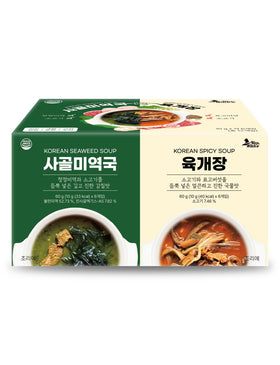 NICE WITCH'S seaweed soup freeze-dried packs ready for quick meals.