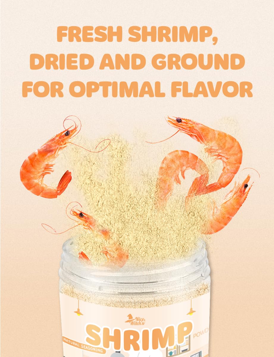 NICE WITCH'S Shrimp Powder dish—savory boost for fried rice.