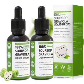 Nichalous Simply Sours soursop liquid drop bottle for precise daily dosing.