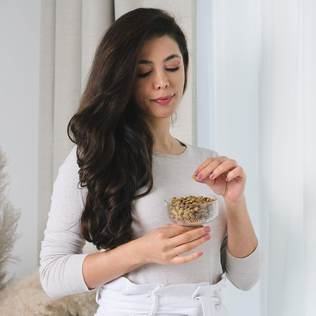 California-grown Nichols Farms pistachios provide plant protein and fiber.