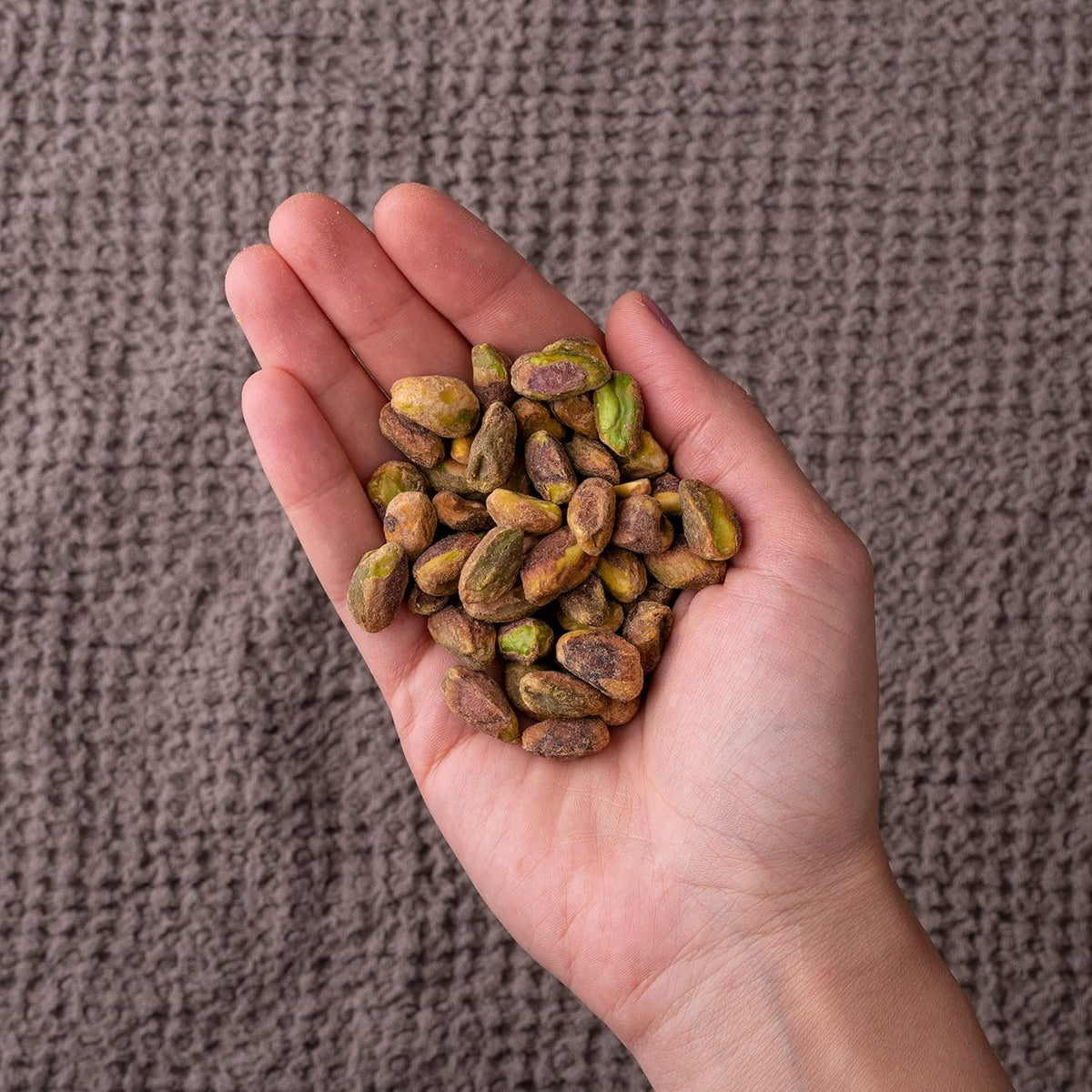 Nichols Farms fresh-roasted aroma rising from pistachios