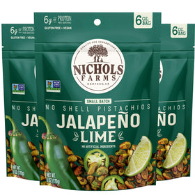 Nichols Farms pistachios no-shell close-up for snacking