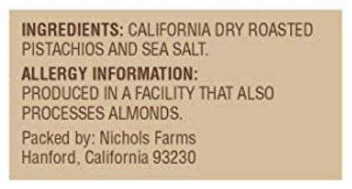 Nichols Farms roasted sea salt pistachios deliver bold, balanced flavor