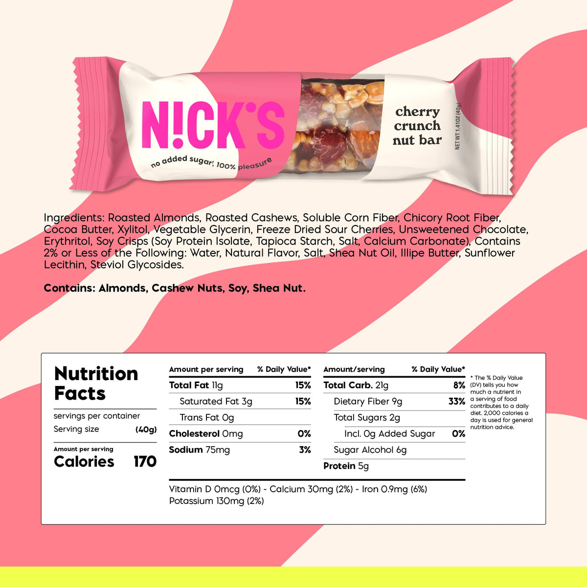 N!CK'S Keto Nut Bar serving idea for hiking and travel