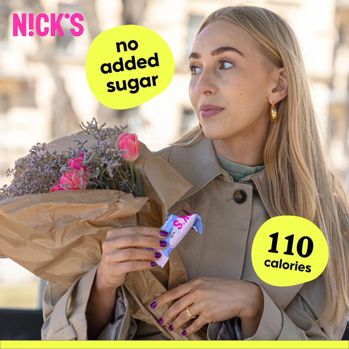 N!CK'S Soft Toffee 15-pack displayed for convenient office snacking.