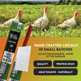 Nick's Sticks offer 10g protein per stick for satisfying energy.