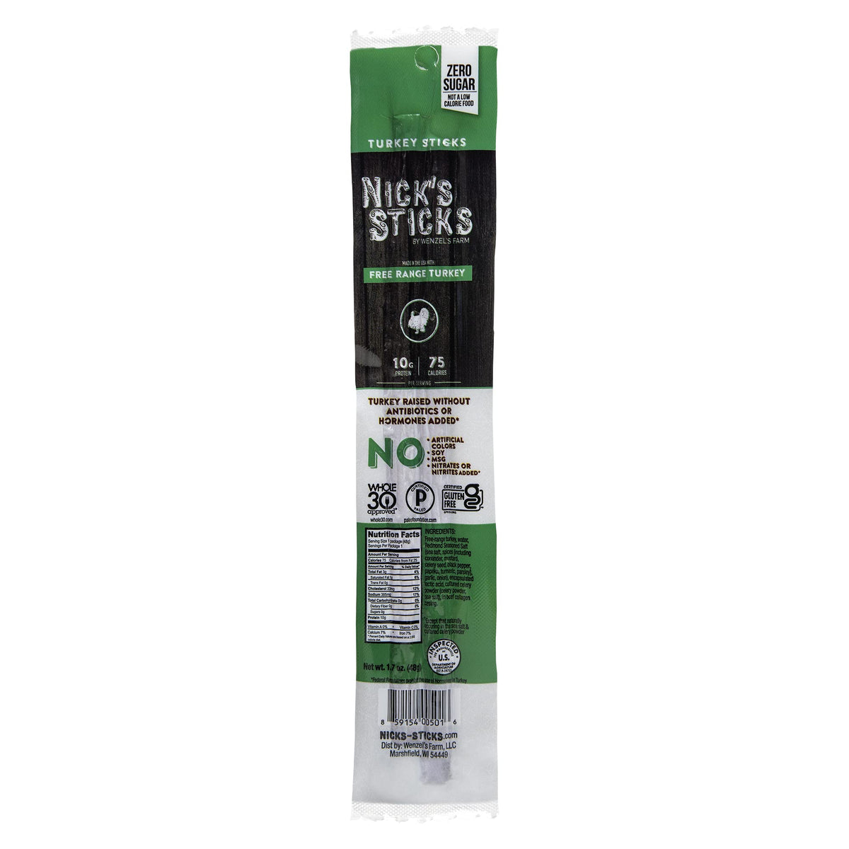 Nick's Sticks Spicy Beef Sticks bold flavor in a snack.