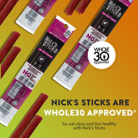 Nick's Sticks twin-pack 1.7 oz packets for convenient snacking
