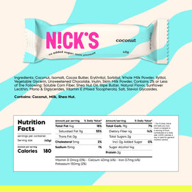 NICK'S Coconut Keto Bar served as a shareable snack for breaks.