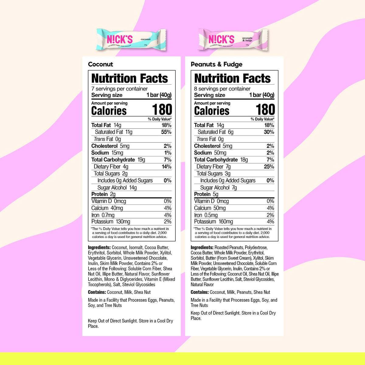 NICKS Keto chocolate bar with gluten-free ingredients