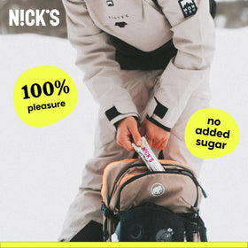 NICKS No added sugar bar highlighting natural sweetness and flavor
