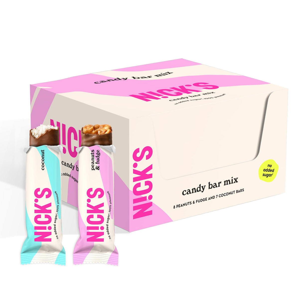 NICKS Keto chocolate bar with coconut flavor for a tropical low-carb snack