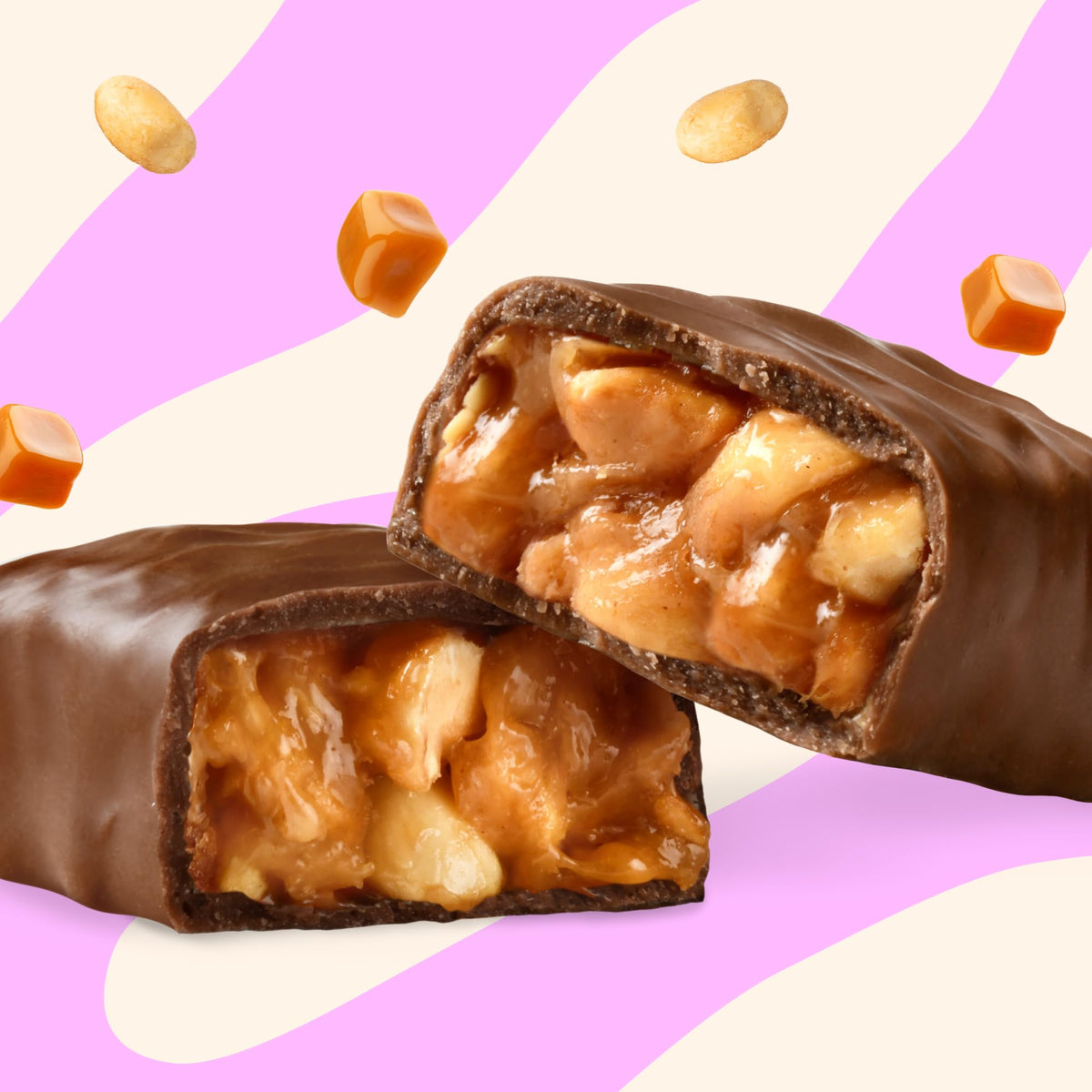 N!CK'S milk chocolate close-up highlights smooth sweetness with no added sugar.