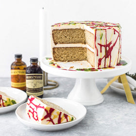 Nielsen-Massey almond extract close-up with natural ingredients