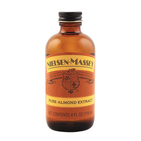 Nielsen-Massey Almond Extract pour showing easy flavoring application