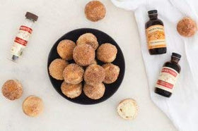 Nielsen-Massey Mexican Vanilla Extract kitchen scene ready for baking.
