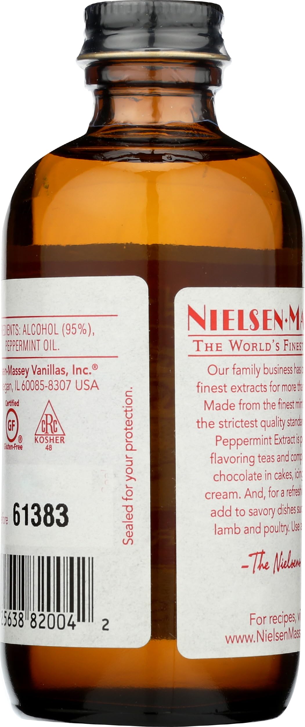 Peppermint extract added to ice cream concept for a refreshing finish.