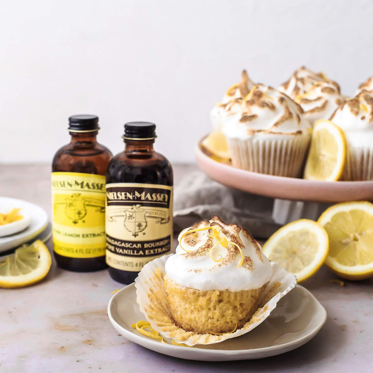 Nielsen-Massey Pure Lemon Extract uses California lemon oil for fresh citrus.