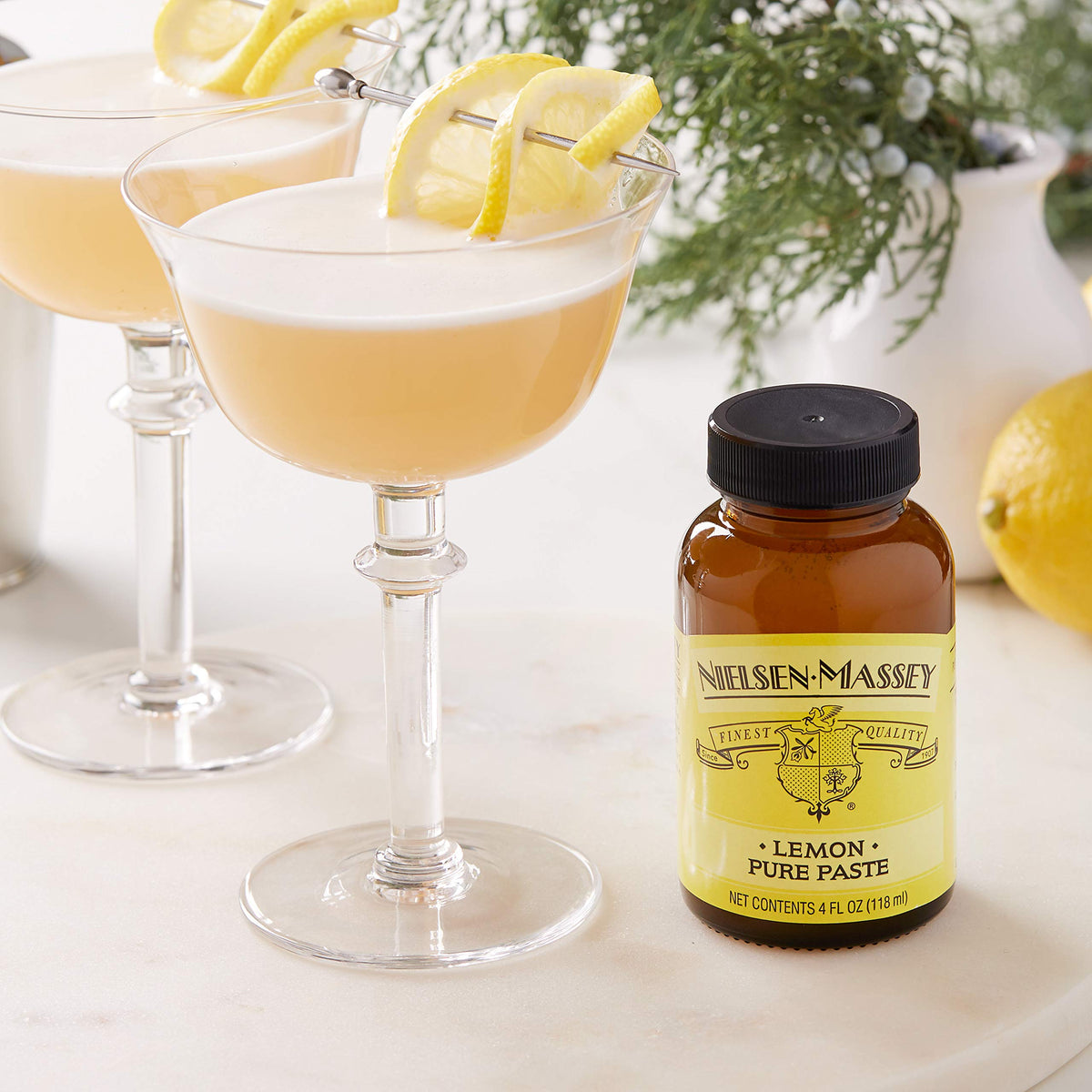 Nielsen-Massey Pure Lemon Paste squeeze bottle ready for sauces and marinades.
