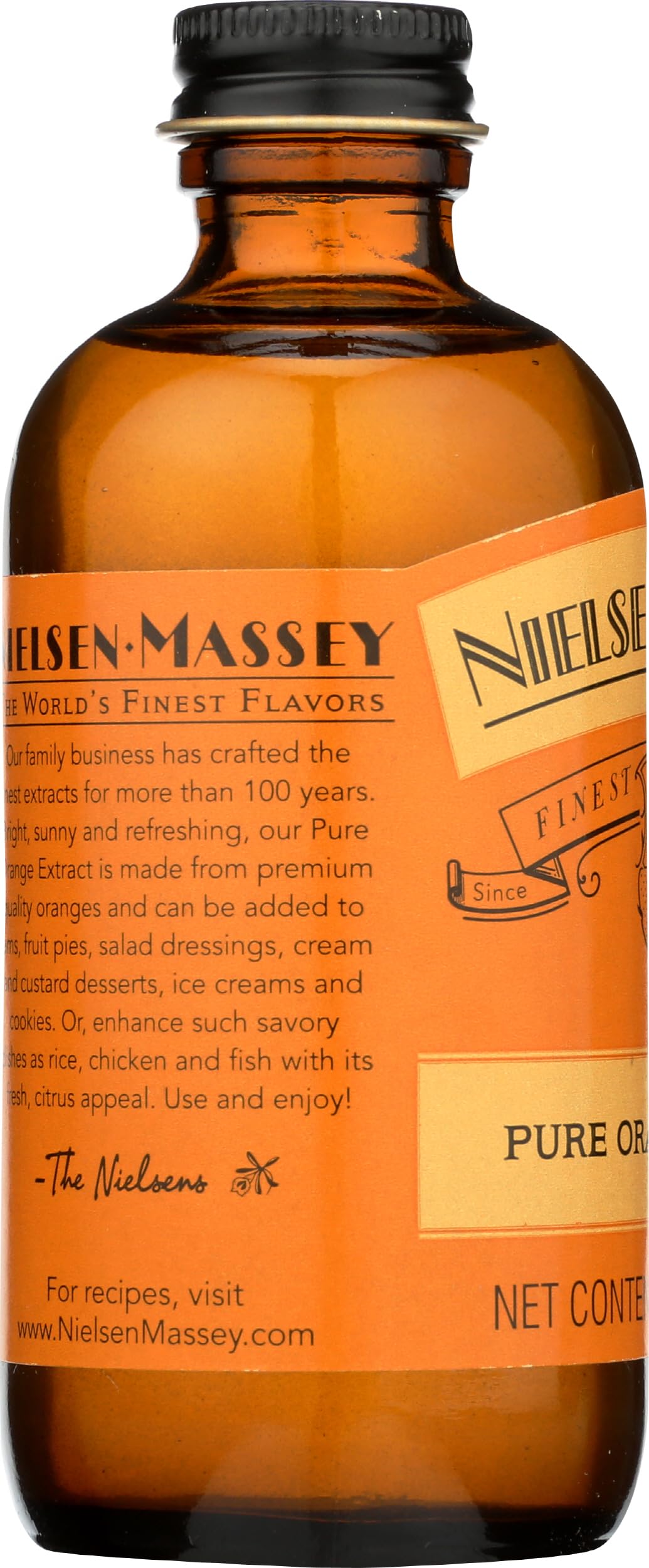 Orange extract added to a baking dish for citrus aroma.