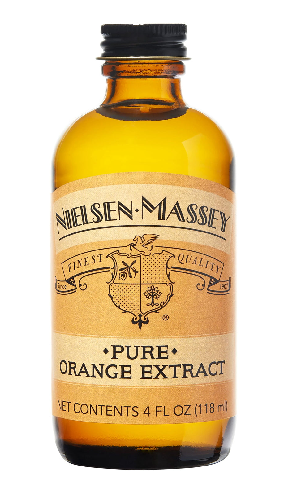 Nielsen-Massey Pure Orange Extract bottle ready for baking.