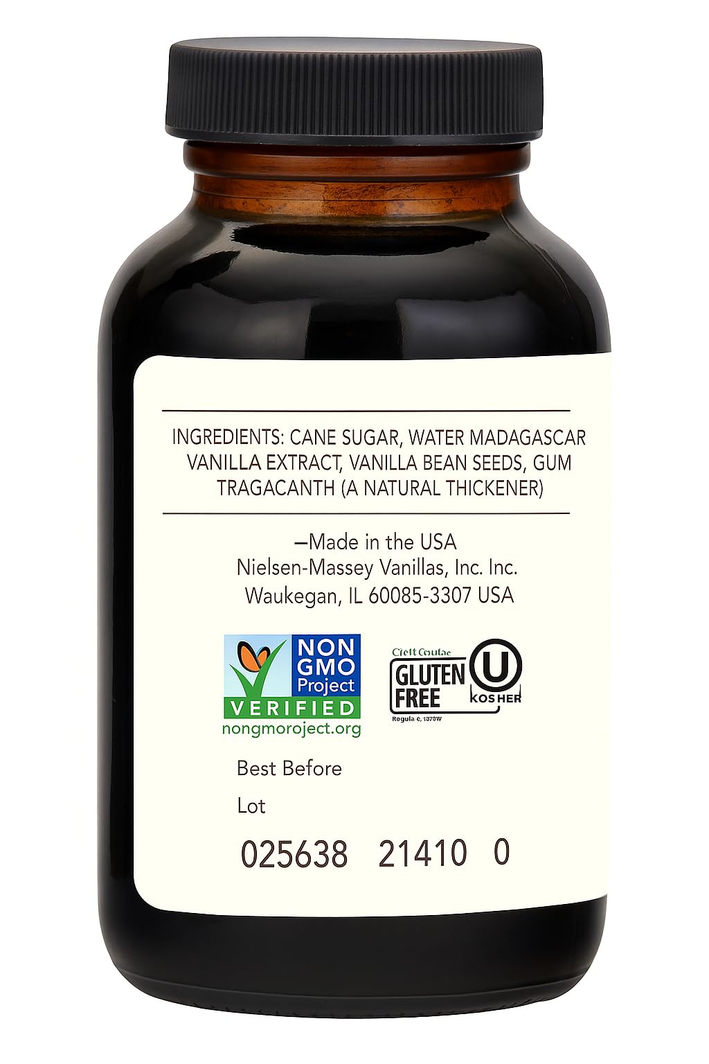 Nielsen-Massey Vanilla Bean Paste in cream sauce offers aromatic depth and color.