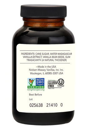 Nielsen-Massey Vanilla Bean Paste in cream sauce offers aromatic depth and color.