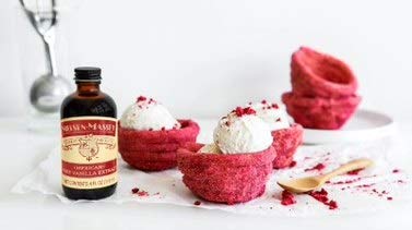 All-natural, kosher and gluten-free certification on packaging for Nielsen-Massey vanilla.