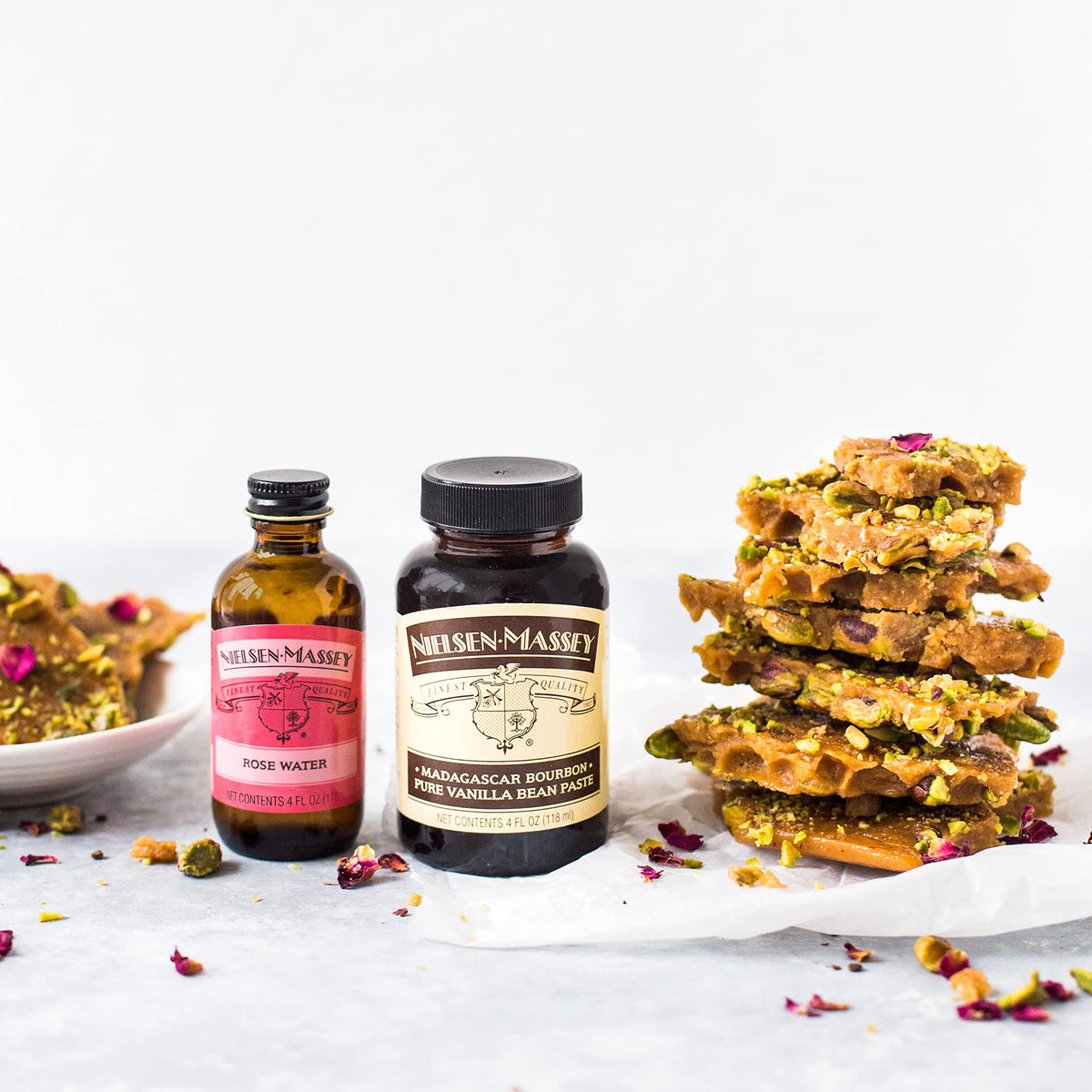 Kitchen scene featuring Nielsen-Massey vanilla paste for home use