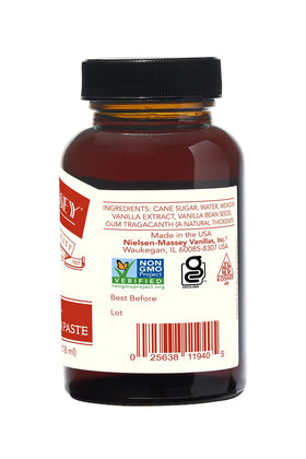 Nielsen-Massey vanilla paste specks enhance desserts with authentic flavor and texture.