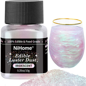 NiHome edible glitter dust iridescent cake decoration adds magical sparkle.