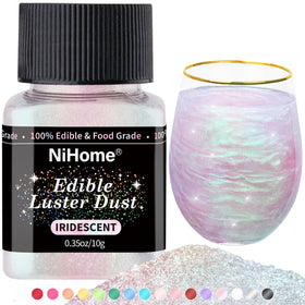 NiHome kosher halal vegan glitter dust suitable for gourmet servings.
