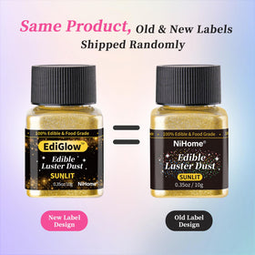 NiHome vegan allergen-free glitter is safe for vegan and gluten-free treats.