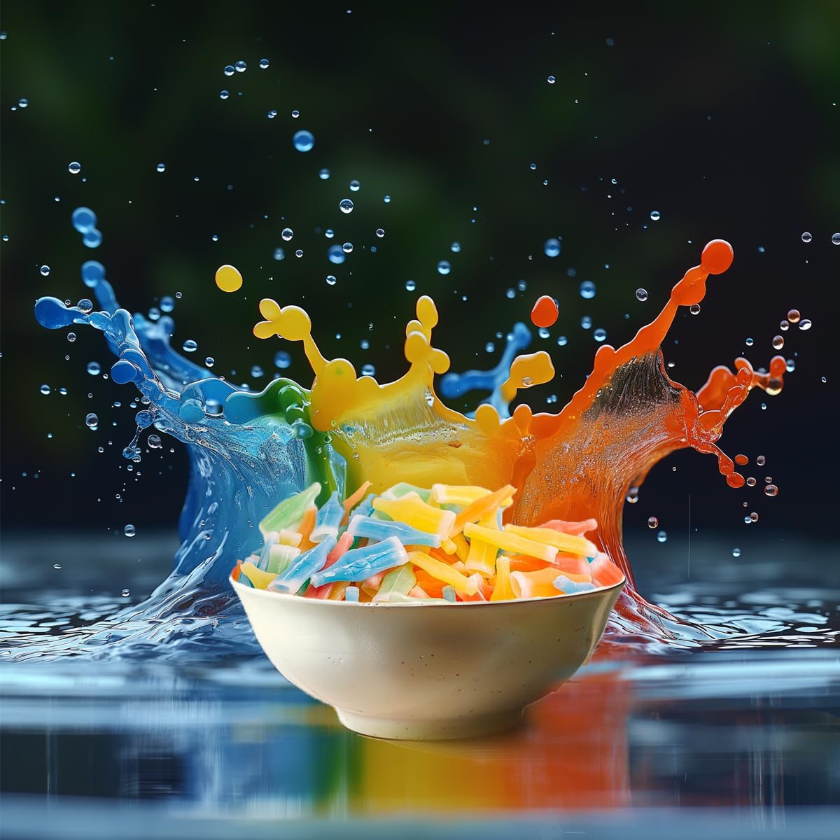 Assorted flavors include cherry, lemon, blue raspberry, and green apple