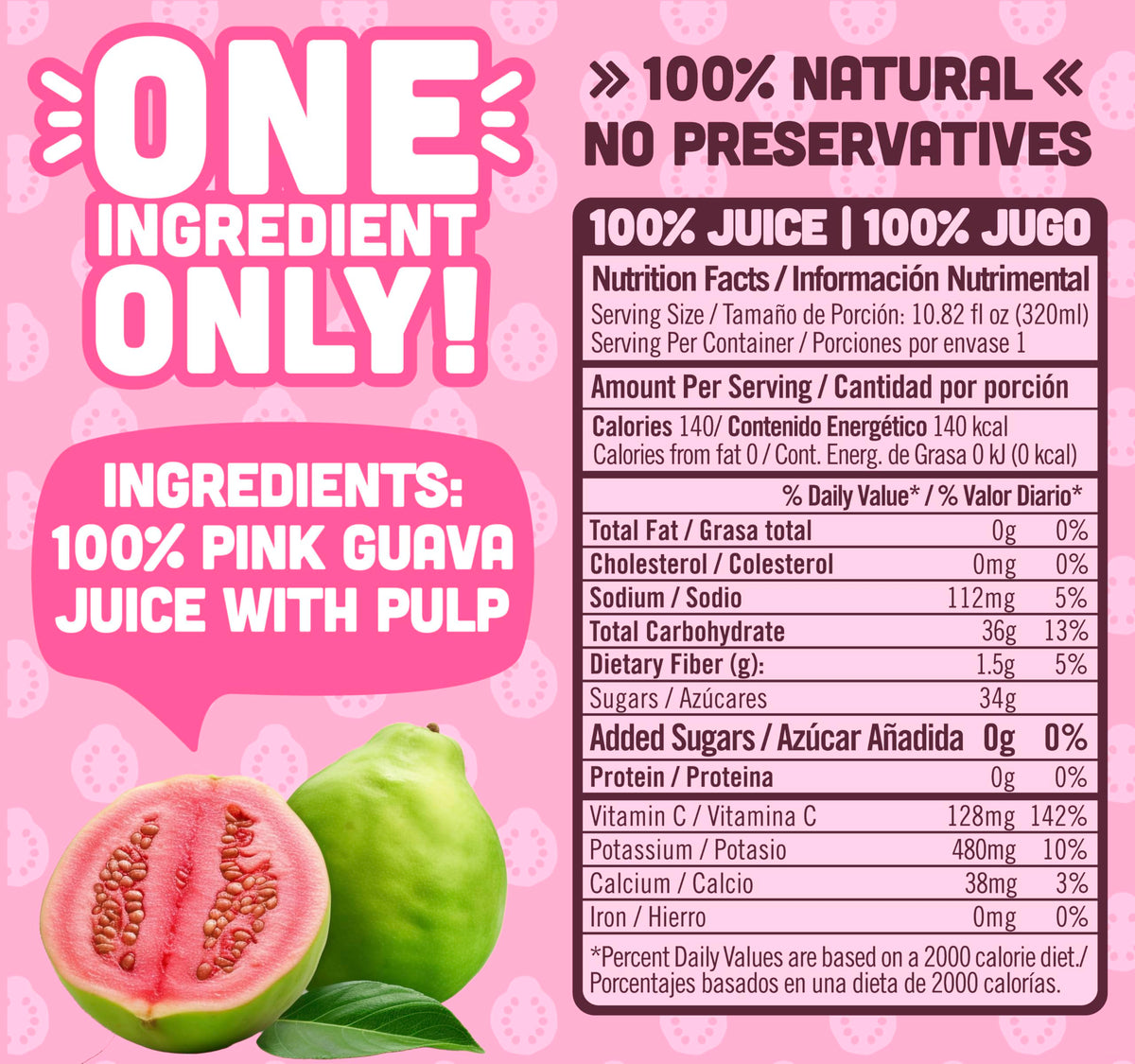 NILO Guava Juice 100% natural, no sugar added.